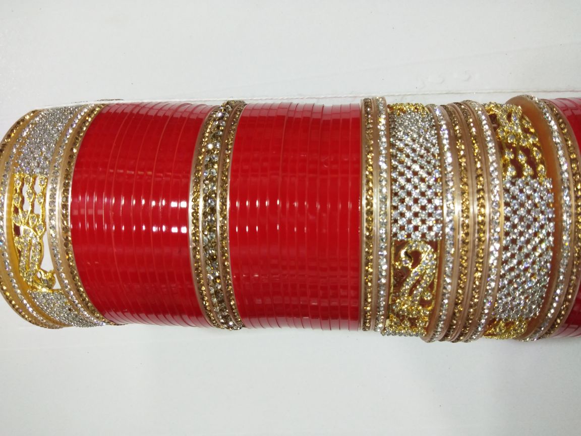 red and gold choodha. price $100